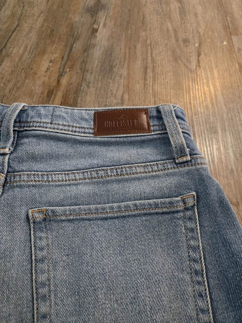 Hollister High-Rise Denim Mom Shorts